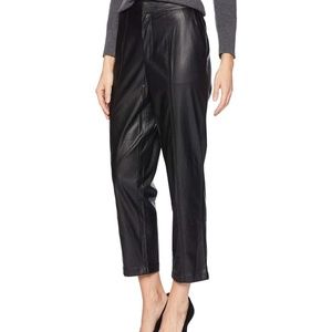1.STATE Faux Leather Cropped Trouser - Size S